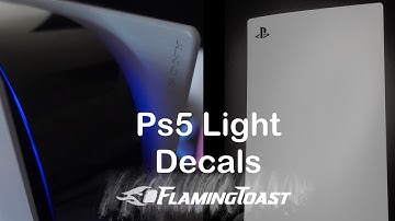 Flaming Toast PS5 Light Decals (Quick and easy mod to liven up too PS5!)