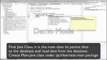 Hibernate XML mapping persistance - PART1