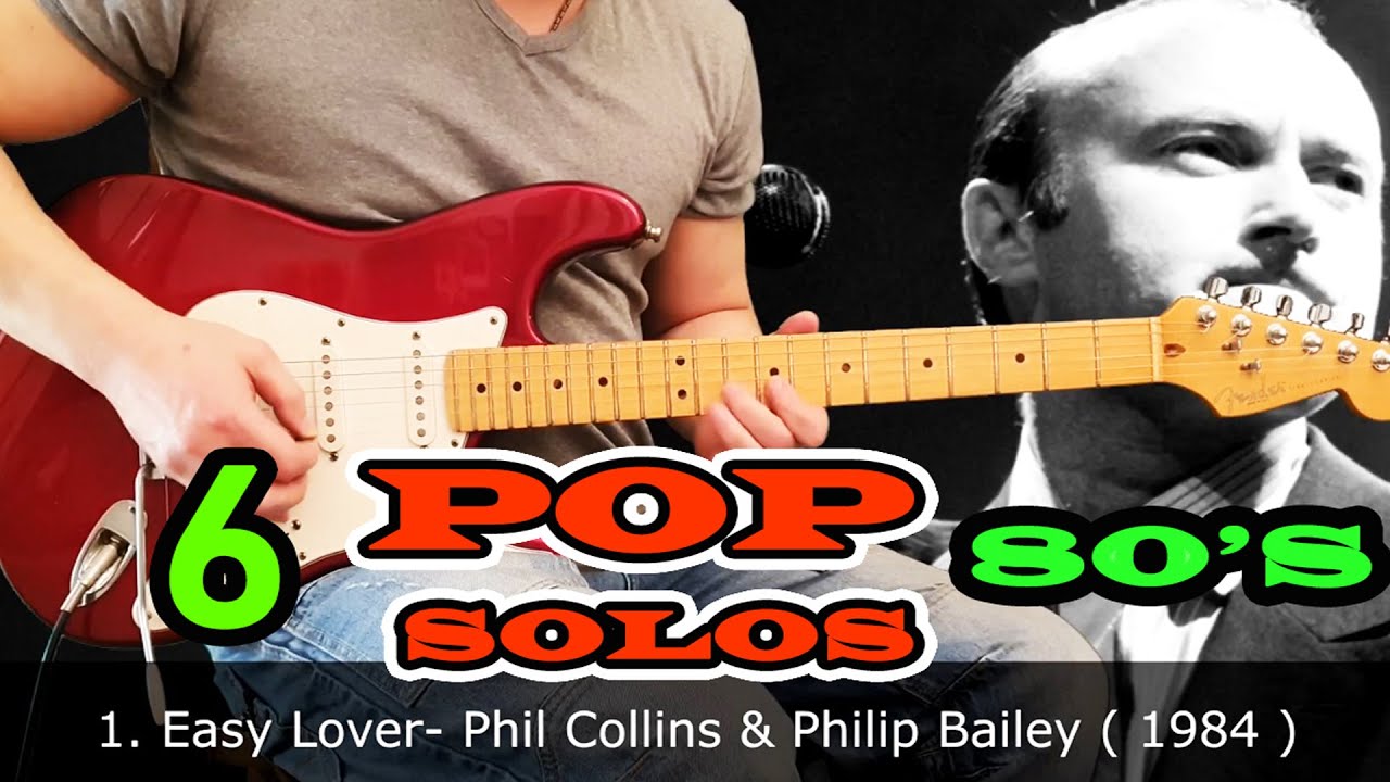 6 GREAT Popsong guitar solos of the 80's