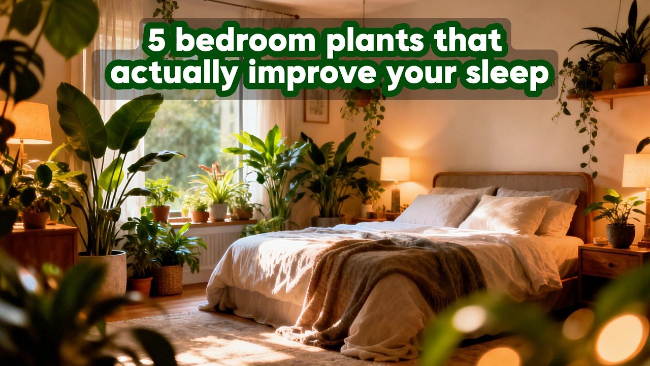 5 bedroom plants that actually improve your sleep quality by boosting nightly oxygen #plants