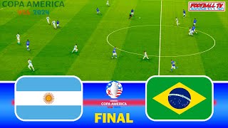 ARGENTINA vs BRAZIL | Copa America 2024 Final | Full Match All Goals | PES Gameplay PC [FL 24] screenshot 5