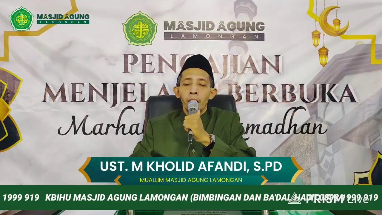 Pengajian Menjelang Berbuka Puasa Oleh Ustadz M. Kholid Afandi
