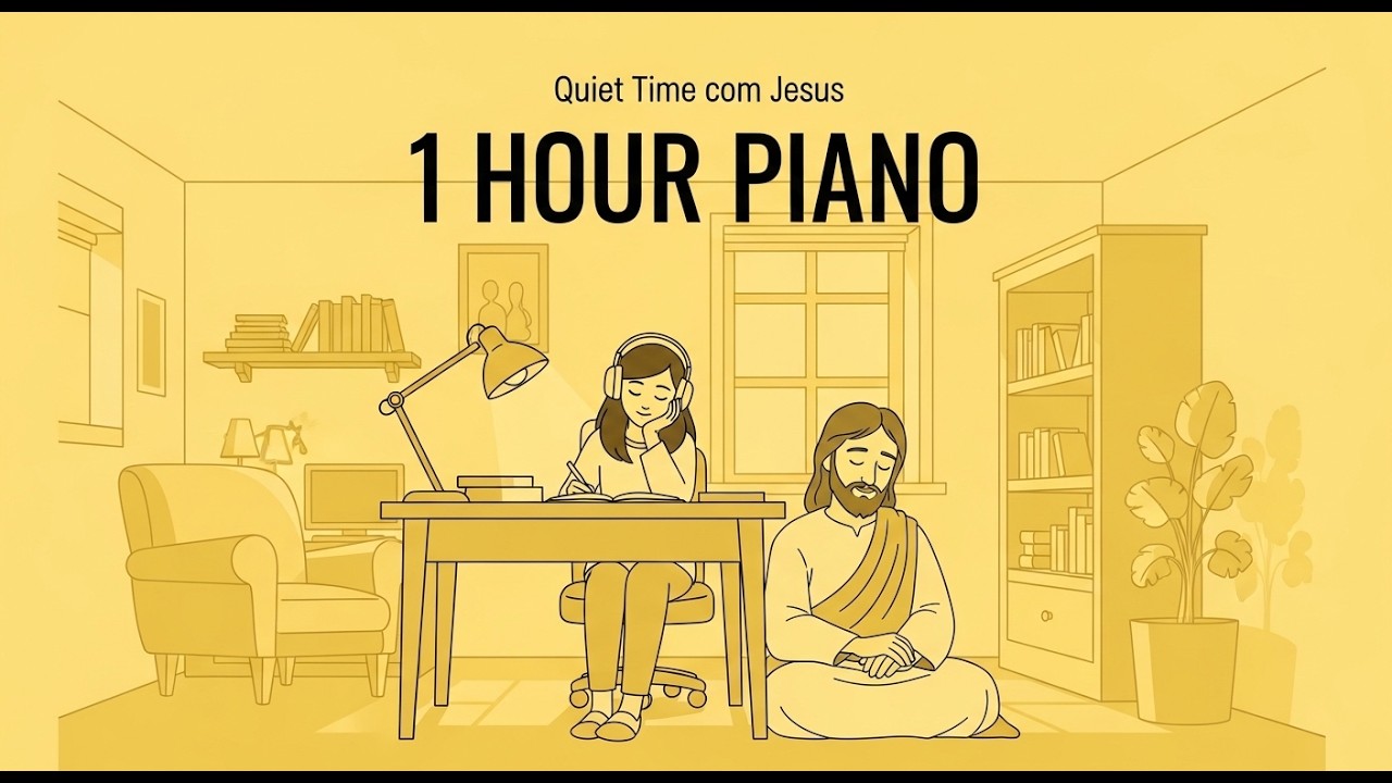 1 Hour Piano Worship Instrumental  Clamo Jesus Cover Peaceful Study Music