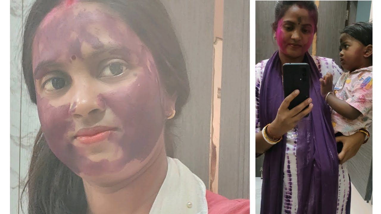 हमारे बिहार की होली कुछ इस तरह होती हैं।। बाबू के साथ किए खूब मस्ती।।@robinlovelykilifestyle 