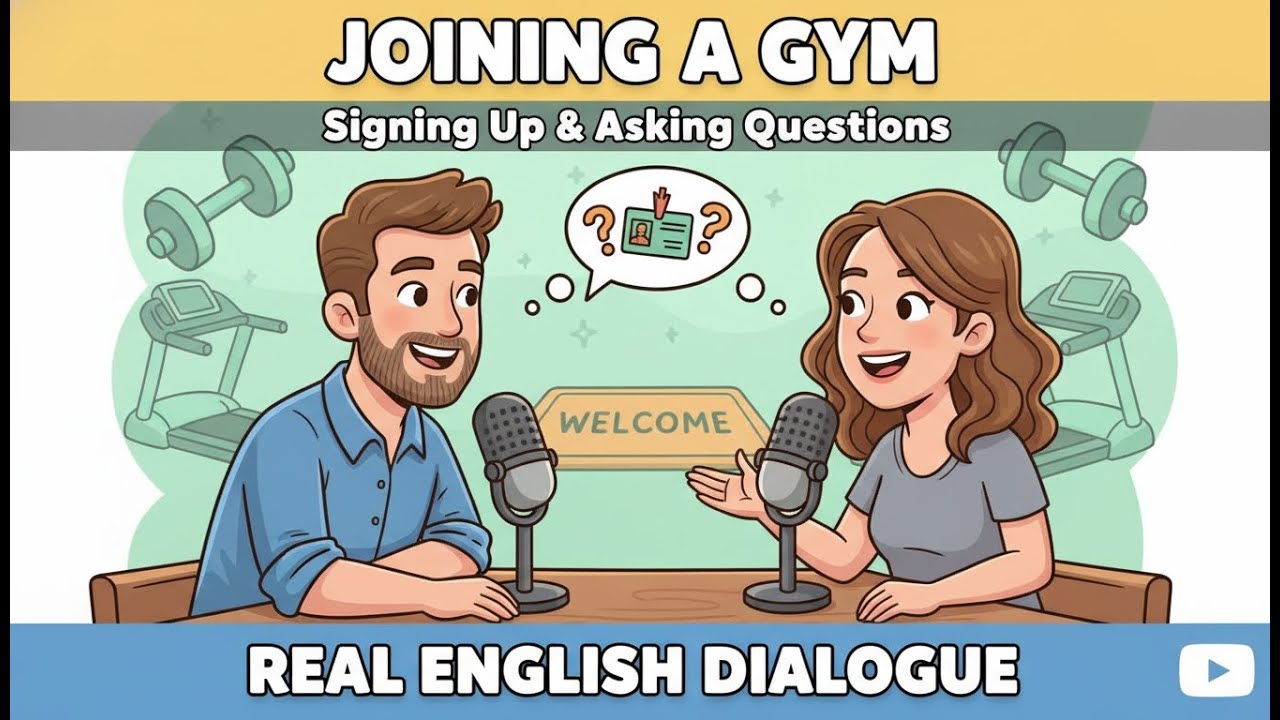 Joining a Gym | Signing Up & Asking Questions | Real English Dialogue