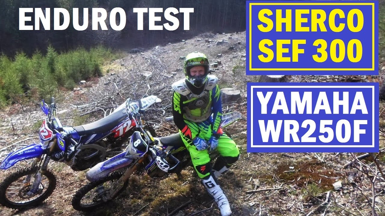 2017 SHERCO SEF-R 300i vers. YAMAHA WR250F extrem enduro TEST day PART 2