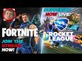 FORTNITE x ROCKET LEAGUE #gaming #rocketleague #rl #fortnite #shorts #fyp #viralgaming