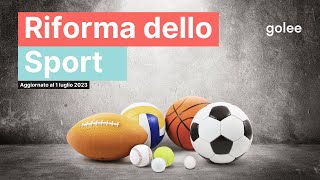 Riforma dello Sport 2023: tutto quello che c’è da sapere screenshot 2