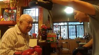 95 elderly boxing