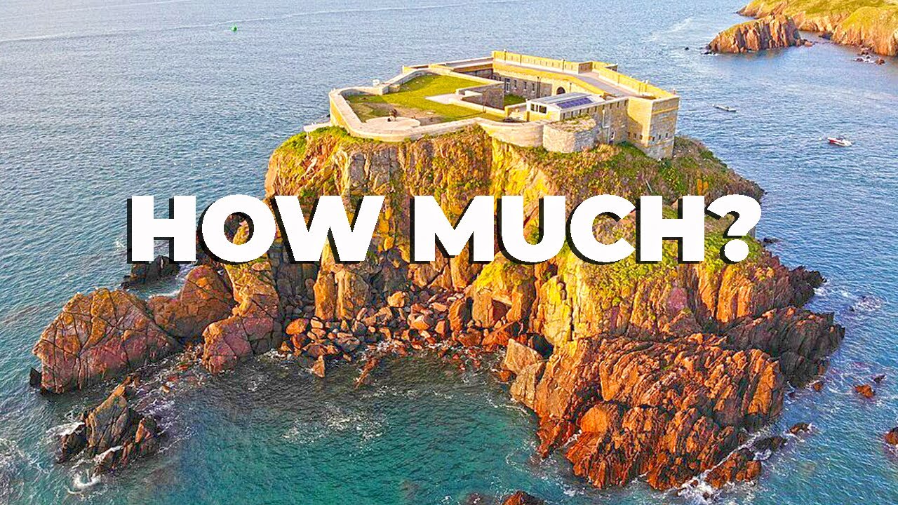 Private Welsh island with 19th century fort goes on the market.