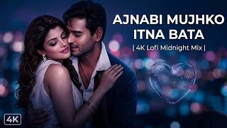 Ajnabi Mujhko Itna Bata | 4K Lofi Midnight Mix || Relaxing Aesthetic Cover  | 90s Hindi Songs