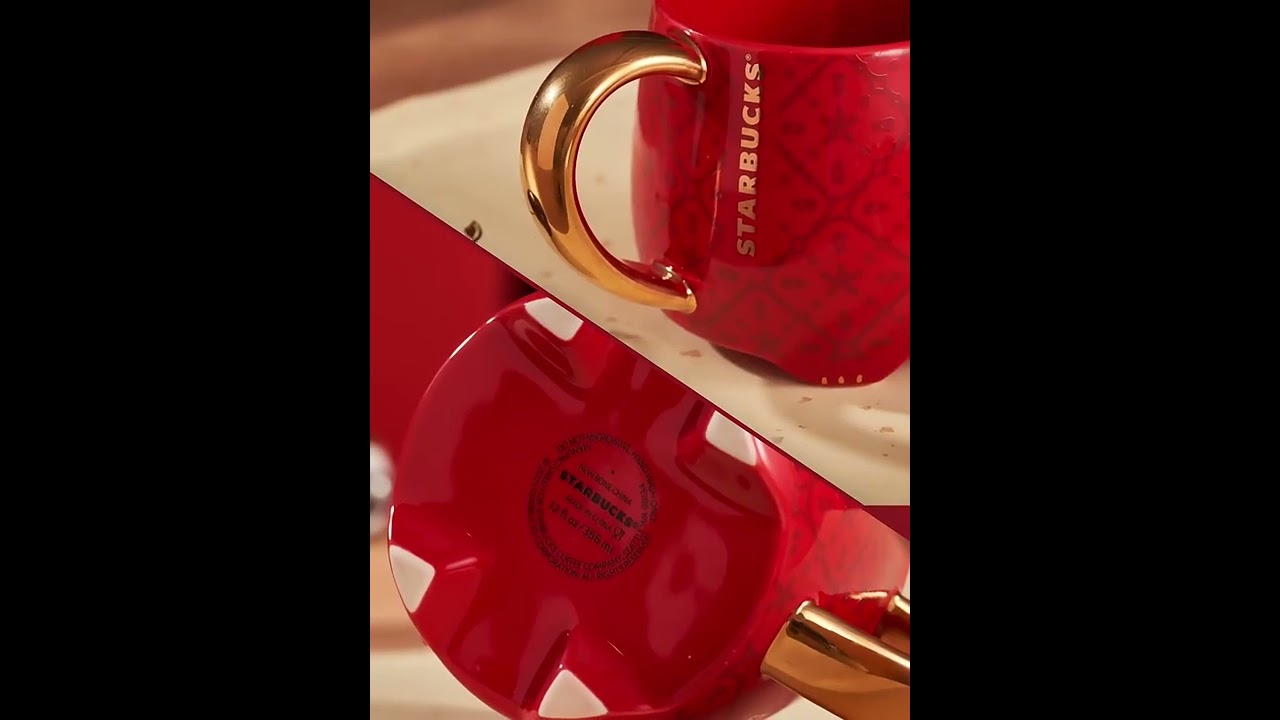 Starbucks Red Tiger Head Ceramic Mug 355ml / 12oz