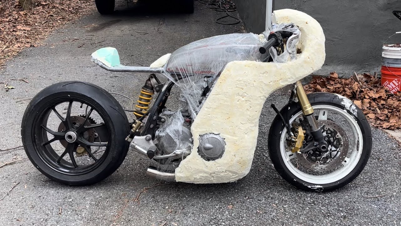 Honda cb750 cafe racer!! Custom full fairing build pt1!! And new exhaust!!