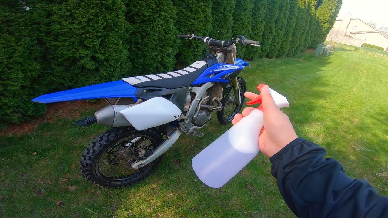 How to Clean Dirtbike Without Pressure Washer! YouTube