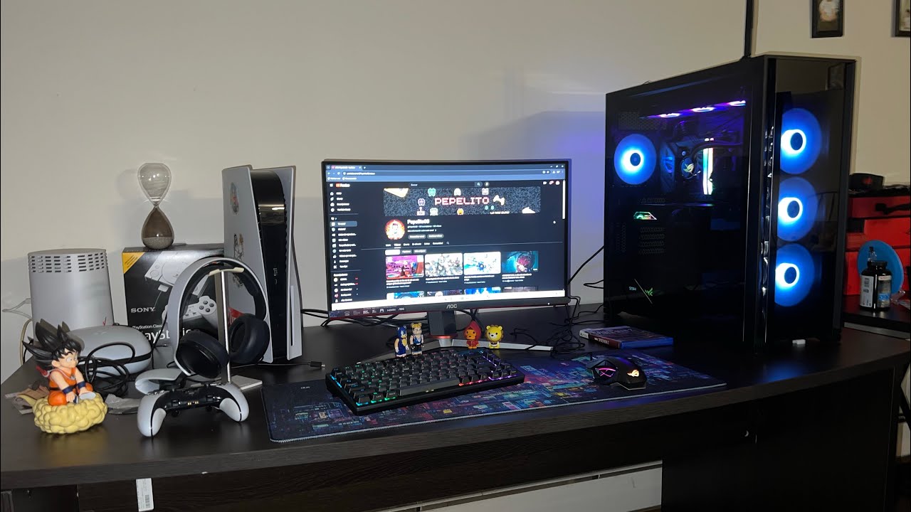 Mi primera pc gamer y Mi pequeño setup - YouTube