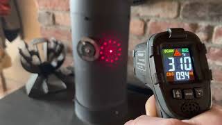 How Accurate Are Wood Stove Thermometers? Infrared Temperature Test On Magnetic Flue Thermometer.