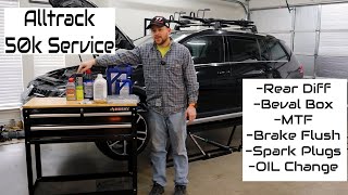 VW Alltrack 50K Service| Rear Diff, Bevel Box, Manual Trans Fluid, Brake Flush, Spark Plugs, Oil