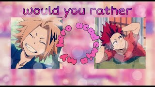 WOULD YOU RATHER // bnha | mha edition //