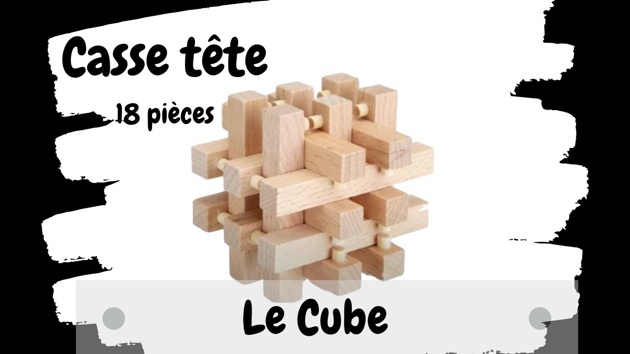 Solution Casse tete LE CUBE 18 PIECES 