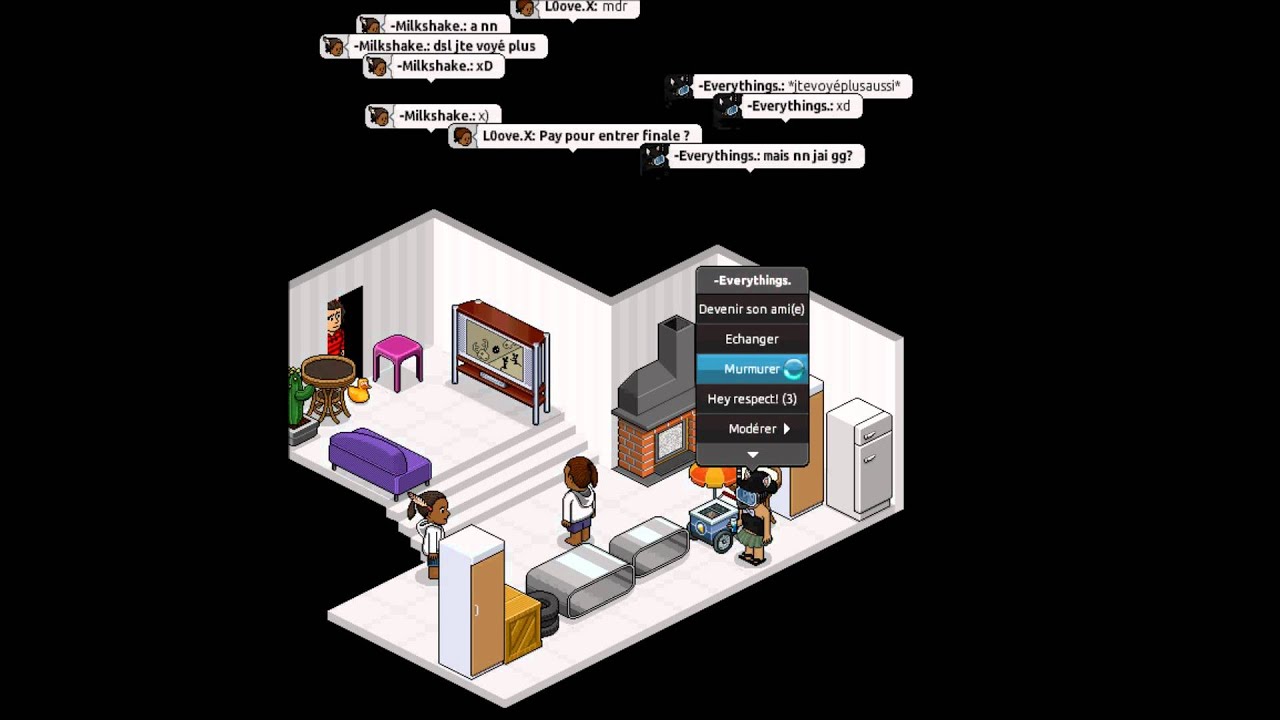 Habbo.fr arnaque jeu du frigo (: