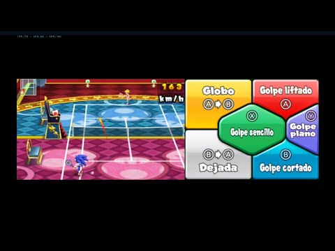 Mario Tennis Open (Citra MMJ) - Sonic Mod Gameplay