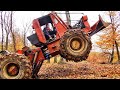 The power of romanian articulated forestry tractorsuper putere cu un taf tuningat hanomag  man