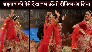 Shehnaaz Gill Dances As She Makes Her Ramp Debut As a Bride In Red