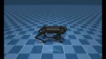 Robot Dog Reinforcement Learning - Crawling to destination for the first time