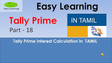 Tally Prime Interest Calculation in TAMIL - Part 18