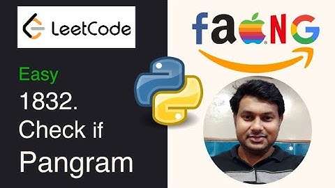 LeetCode: 1832. Check if the Sentence Is Pangram | Python | Telugu | Naveen V