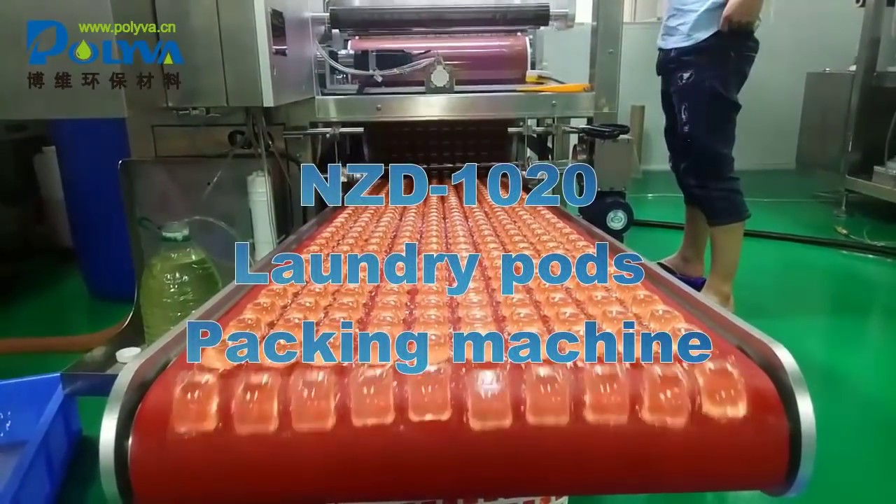 How laundry detergent pods was made with pva water soluble film