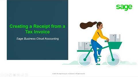 Sage Business Cloud Accounting (AME) - Creating a Receipt from an Invoice