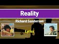 Reality - Richard Sanderson (Lyrics in Movie &amp; Text)