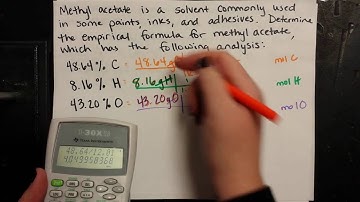 EMPIRICAL AND MOLECULAR FORMULAS - Sample Problem 1 - (slide 4)