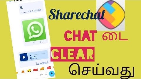 Sharechat Chat clear in tamil