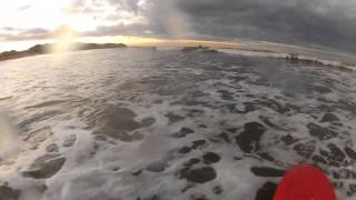 20131017【台風26号通過後】由比ヶ浜ロングボードサーフィン