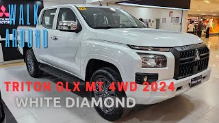 2024 Mitsubishi Triton GLX M/T 4WD (White Diamond)