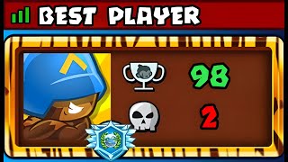 So I Found a 98% WIN RATE Player and this happened... (Bloons TD Battles)