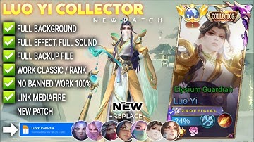 Script Skin Luo Yi Collector - Elysium Guardian No Password | Full Effect Voice | Pact Terbaru