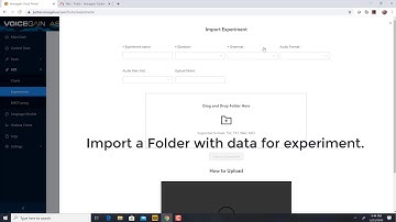 Upload Experiment data to Voicegain GREG Tool