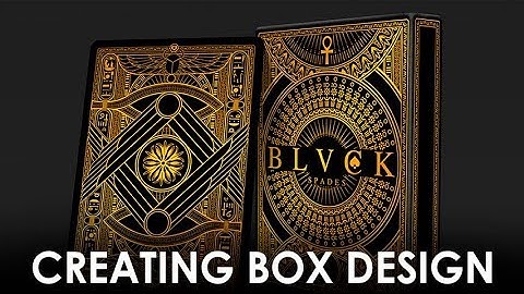 Egyptian playing cards - Tuck box creation process