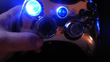 Custom blinking controller 26 mode painkiller Carbon with LED thumbs and Rainbow LEDs
