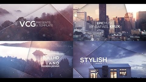 Parallax Slideshow With Titles (After Effects template)