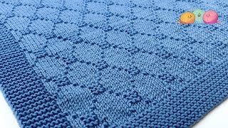 How to Knit the Luna Baby Blanket