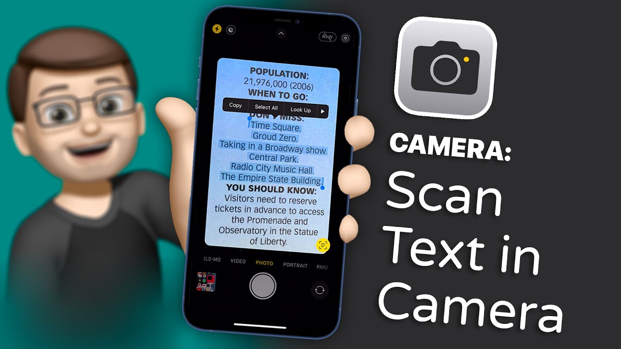 Scan Text using your iPhone - YouTube