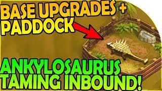 BASE UPGRADES! - PADDOCK + ANKYLOSAURUS TAMING INBOUND- Last Day on Earth Jurassic Survival Gameplay screenshot 5