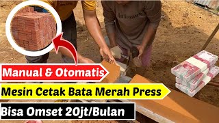 Mesin Cetak Bata Merah Press yang Manual dan Otomatis