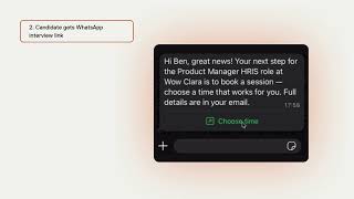 Clara AI recruiter: Automated interview scheduling and WhatsApp reminders screenshot 4