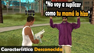 Diálogos de bandas al ser apuntados - GTA San Andreas Curiosidades