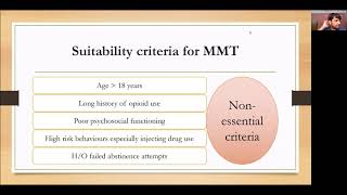 OST- II Methadone Maintenance Treatment by  Dr. Arpit Parmar
